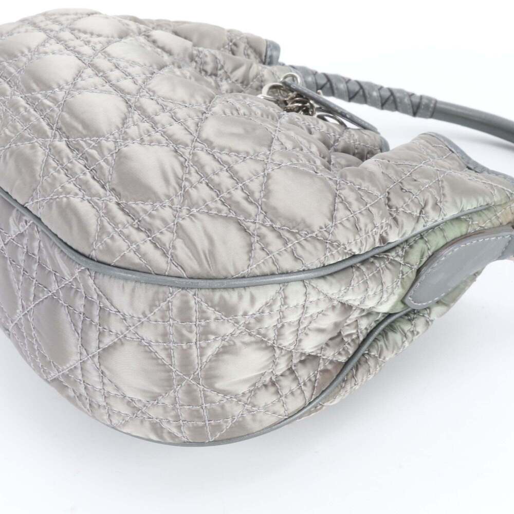 CHRISTIAN DIOR Gray Leather Shoulder Bag - Picture 5 of 9